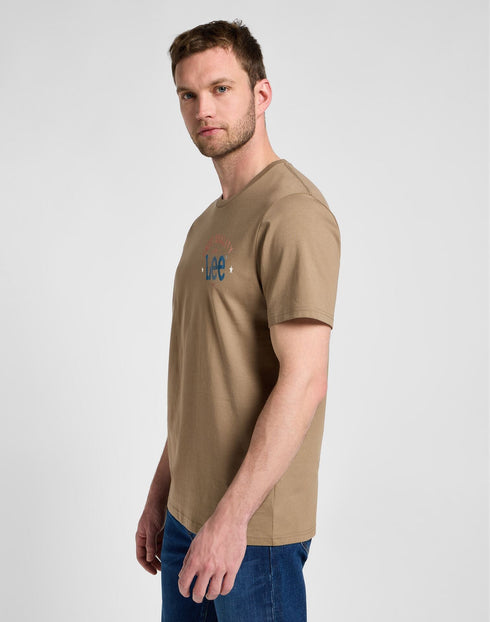 Lee Men's Big Logo T-Shirt In Pebble - Rodeo In