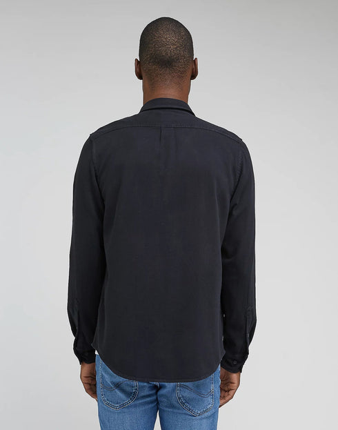 Lee Men's Button Down Shirt In Black