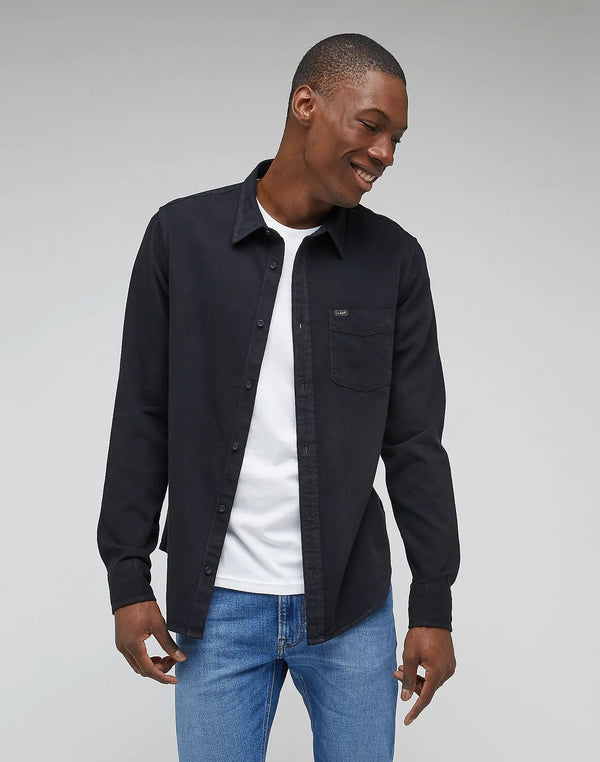 Lee Men's Button Down Shirt In Black - Rodeo In