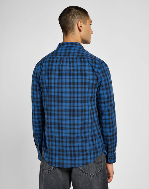 Lee Men's Button Down Shirt In Blue