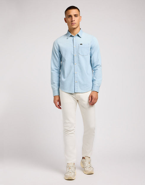 Lee Men's Button Down Shirt In Blue Sky