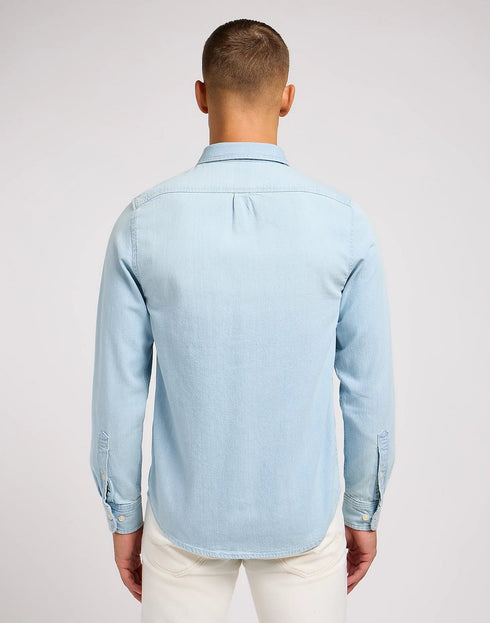 Lee Men's Button Down Shirt In Blue Sky