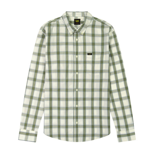 Lee Men's Button Down Shirt in Ecru - Rodeo In