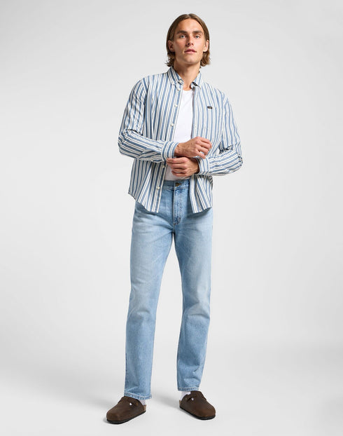Lee Men's Button Down Shirt in Orion Stripe - Rodeo In