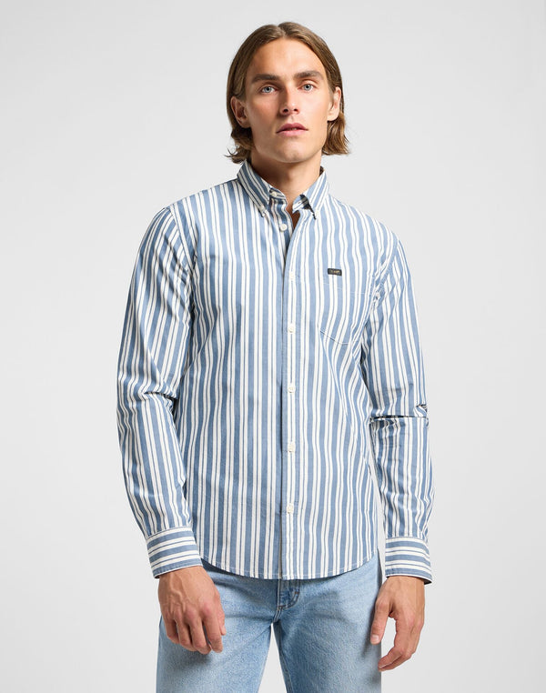 Lee Men's Button Down Shirt in Orion Stripe - Rodeo In