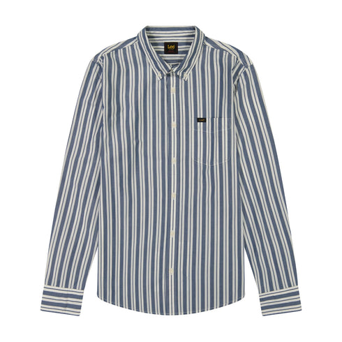 Lee Men's Button Down Shirt in Orion Stripe - Rodeo In