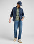 Lee Men's Button Down Shirt In Rinse - Rodeo In