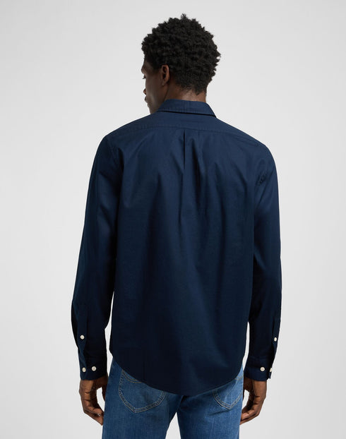 Lee Men's Button Down Shirt In Rivet Navy