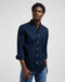 Lee Men's Button Down Shirt In Rivet Navy - Rodeo In