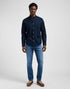 Lee Men's Button Down Shirt In Rivet Navy