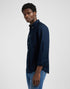 Lee Men's Button Down Shirt In Rivet Navy - Rodeo In