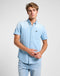 Lee Men's Button down Short Sleeve Shirt in Light Desert Wash - Rodeo In