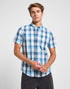 Lee Men's Button down Short Sleeve Shirt in Orion