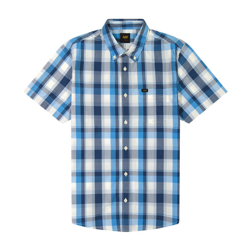 Lee Men's Button down Short Sleeve Shirt in Orion