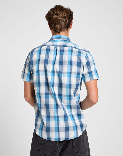 Lee Men's Button down Short Sleeve Shirt in Orion