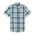 Lee Men's Button Down Short Sleeve Shirt in Stream Ecru Plaid