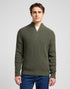 Lee Men's Clean Half Zip Knit Sweatshirt in Olive Gray