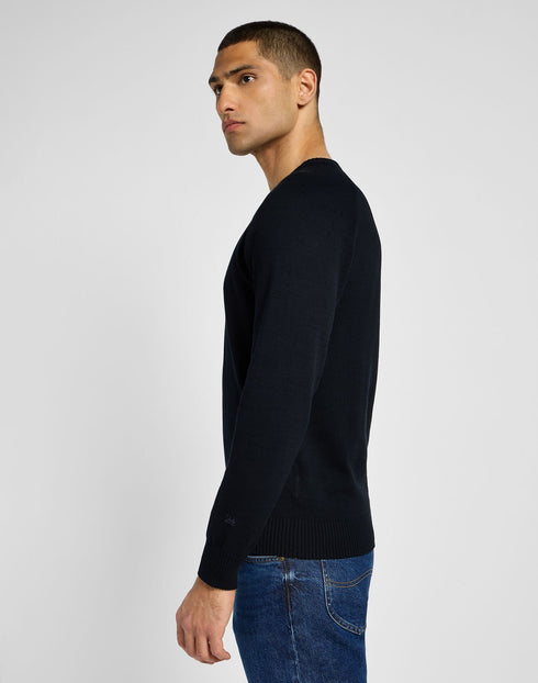 Lee Men's Clean Raglan Sweater in Black - Rodeo In