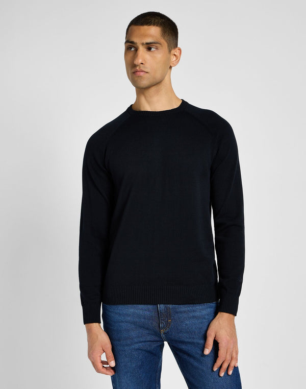 Lee Men's Clean Raglan Sweater in Black - Rodeo In