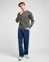 Lee Men's Clean Raglan Sweater In Olive Gray - Rodeo In