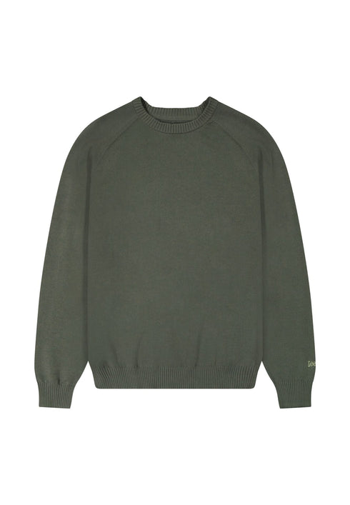 Lee Men's Clean Raglan Sweater In Olive Gray