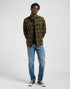 Lee Men's Clean Western Shirt In Army Green Buff