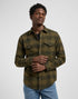 Lee Men's Clean Western Shirt In Army Green Buff