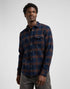 Lee Men's Clean Western Shirt In Luxe Rivet Navy - Rodeo In
