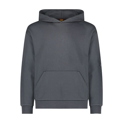 Lee Men's Core Relaxed Hoodie In Washed Black