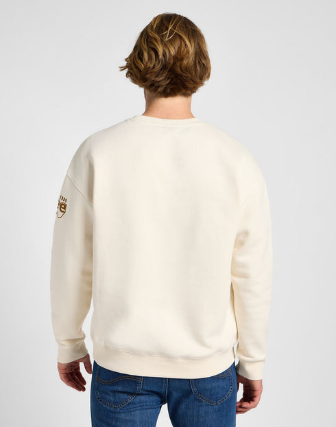 Lee Men's Core Relaxed Sweatshirt In Ecru
