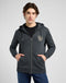 Lee Men's Elevated Essential Zip Hoodie In Washed Black