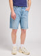 Lee Men's Five Pocket Shorts In Solid Blue
