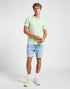 Lee Men's Garment Dye Polo In Soft Sage - Rodeo In
