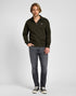 Lee Men's Half Zip Sweatshirt in Olive Night