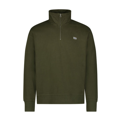 Lee Men's Half Zip Sweatshirt in Olive Night