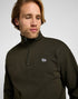 Lee Men's Half Zip Sweatshirt in Olive Night