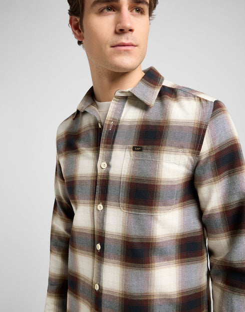 Lee Men's Leesure Shirt In Brentwood Plaid