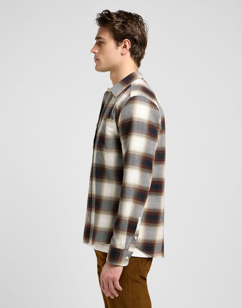 Lee Men's Leesure Shirt In Brentwood Plaid
