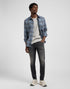 Lee Men's Leesure Shirt In Indigo Static Plaid - Rodeo In