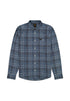 Lee Men's Leesure Shirt In Indigo Static Plaid - Rodeo In