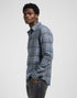Lee Men's Leesure Shirt In Indigo Static Plaid - Rodeo In