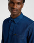 Lee Men's Leesure Shirt in Ink Blue Wash - Rodeo In