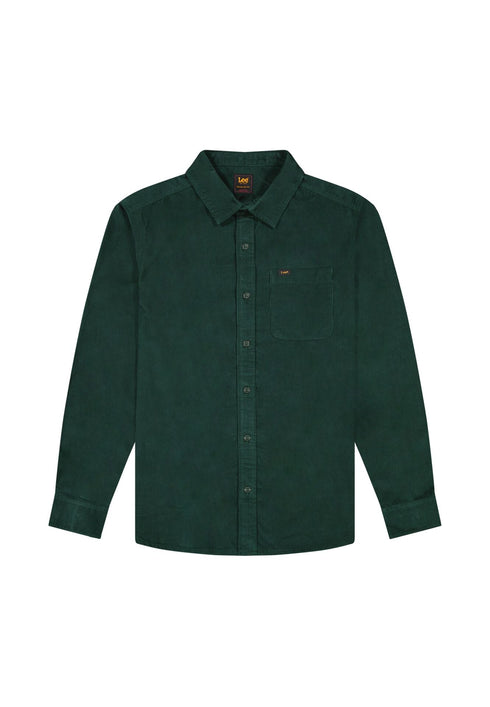 Lee Men's Leesure Shirt In Jade Forest