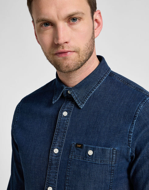 Lee Men's Leesure Shirt in Maple Wash
