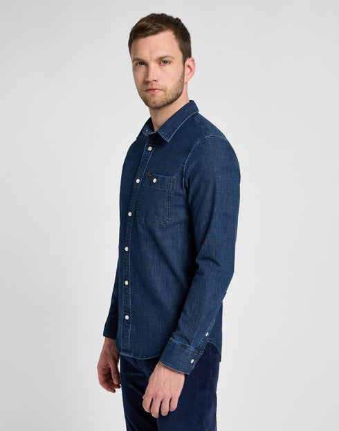 Lee Men's Leesure Shirt in Maple Wash