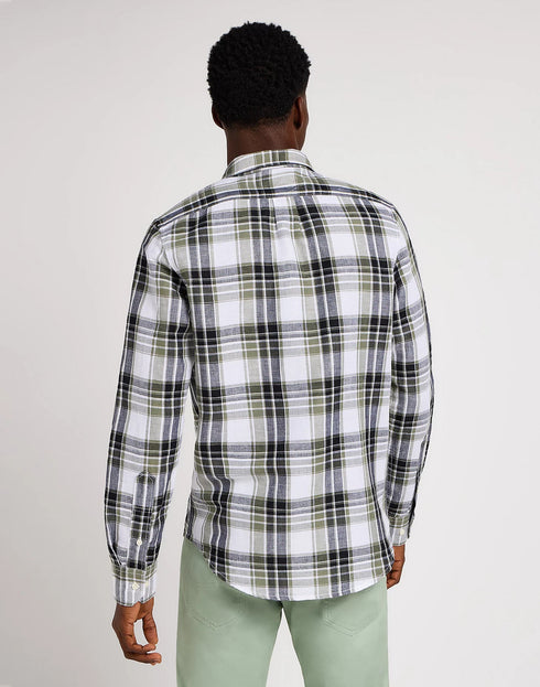 Lee Men's Leesure Shirt In Olive Grove