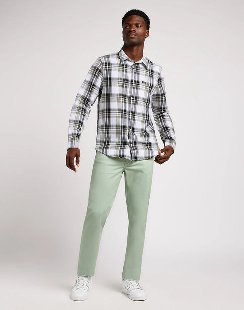 Lee Men's Leesure Shirt In Olive Grove