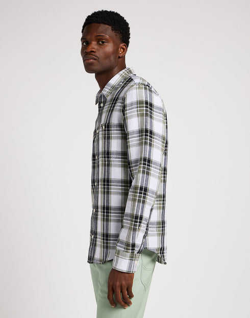 Lee Men's Leesure Shirt In Olive Grove