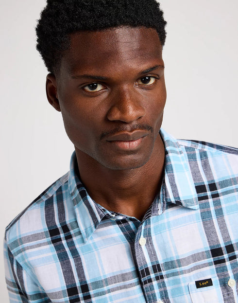 Lee Men's Leesure Shirt In Preppy Blue