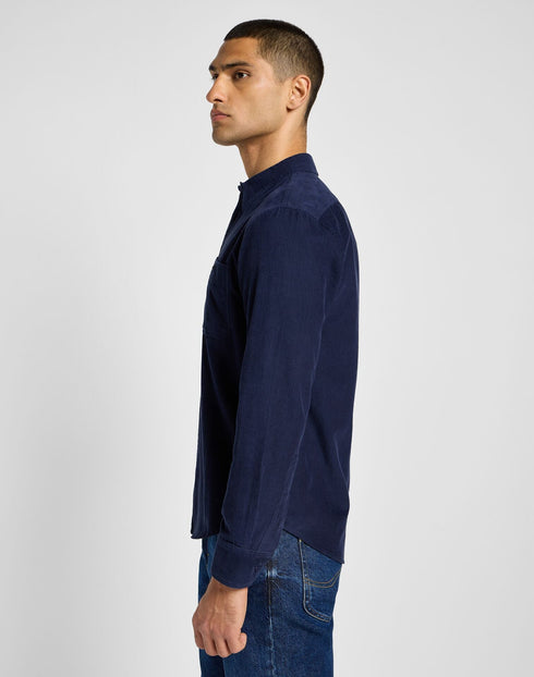 Lee Men's Leesure Shirt in Real Indigo